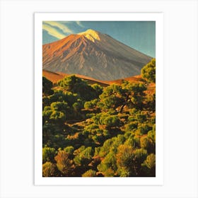 Teide National Park 2 Spain Vintage Poster Art Print