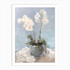 White Orchids 1 Art Print