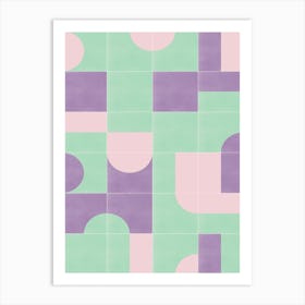 Retro Tiles 09 1 Art Print