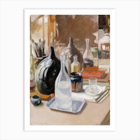 Still Life, (1909), Pekka Halonen Art Print