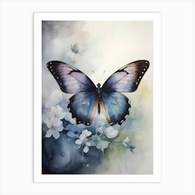 Blue Butterfly 1 Art Print