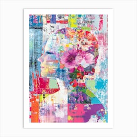 'Woman With Flowers' 1 Art Print