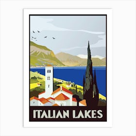 Italian Lakes Art Print