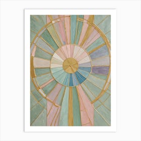 Pastel Colour Wheel Art Print