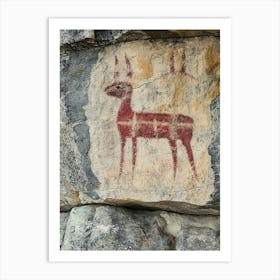 Viking Deer Art Print