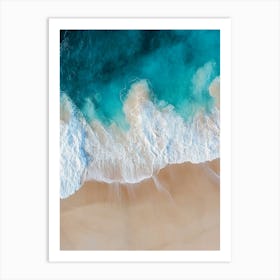 Aerial View Of A Beach 88 Art Print