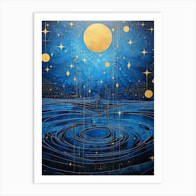 Celestial Geometric Illustration 1 Art Print