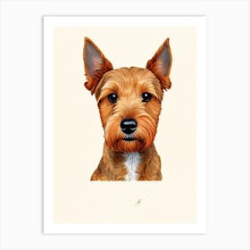 Welsh Terrier Illustration Dog Art Print