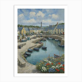 Harbourside Sail Away to Peace Art Print