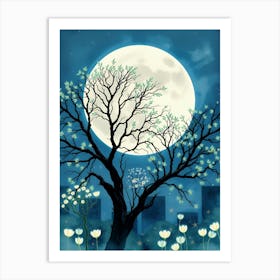 Full Moon In The Sky 14 Art Print