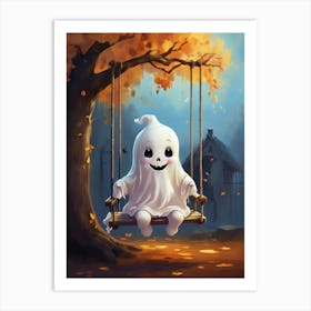 Ghost On A Swing 1 Art Print