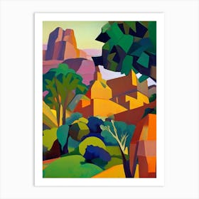 Ranthambore National Park India Cubo Futuristic Art Print