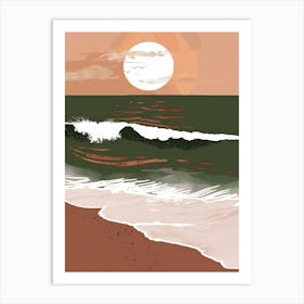 Sunset At The Beach 52 Art Print