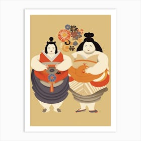 Sumo Wrestlers Japanese 10 Art Print