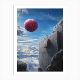 Red Ball Art Print