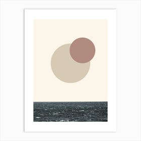 Nature Eclipse Sea Art Print