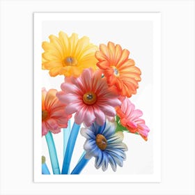 Dreamy Inflatable Flowers Gerbera Daisy 2 Art Print
