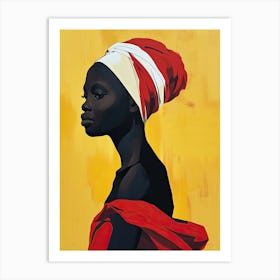 African Woman 50, Boho Art Print