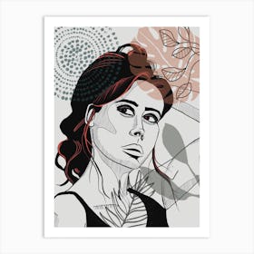 Portrait Of A Woman Art Print