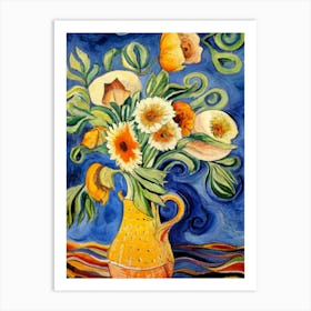 Flowers In A Vase 20 Art Print