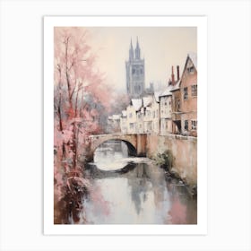 Dreamy Winter Painting Canterbury United Kingdom 2 Art Print