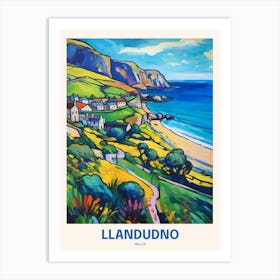 Llandudno Wales  3 Uk Travel Poster Art Print