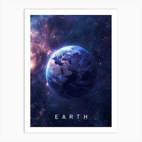 Earth In Space 4 Art Print