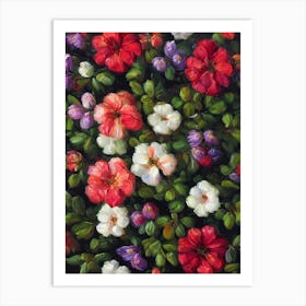 Alstromeria Still Life Oil Painting Flower Art Print