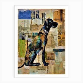 Sitting Pretty - Obedient Dog Art Print