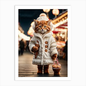 Ginger Cat Art Print