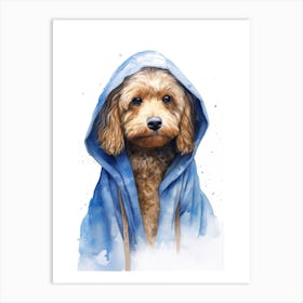 Poodle Dog As A Jedi 1 Art Print