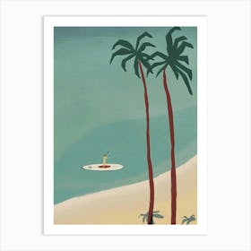 Beach Illustration Art Print