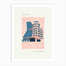 Travel Dancing House Prague Abstract Gallery Art Print