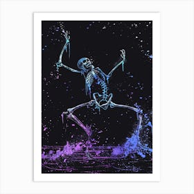 Skeleton Dance 7 Art Print