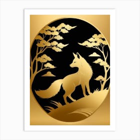 Japan Golden Fox 19 Art Print