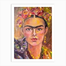 Frida Painting Poster