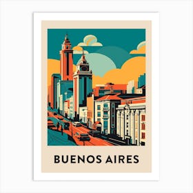 Buenos Aires Vintage Travel Poster Art Print