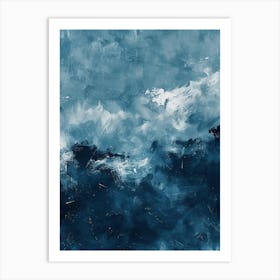 Blue Sea Canvas Print Art Print