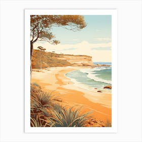 Avoca Beach Australia Golden Tones 2 Art Print