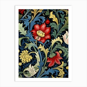 William Morris Floral Pattern Art Print