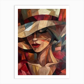 Woman In A Hat 96 Art Print