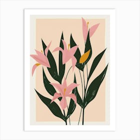 Pink Lilies 2 Art Print