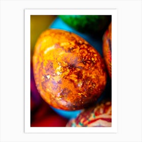 Colorful Easter Eggs 2 Art Print