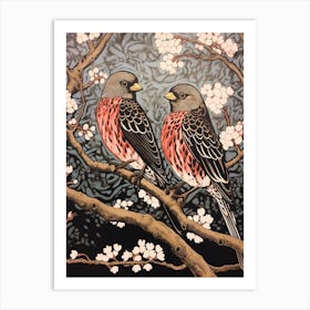 Two Birds Art Nouveau Poster 5 Art Print