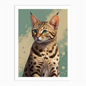 Bengal Cat Art Print