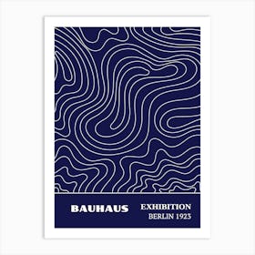 Bauhaus Blue Exhibition 35 Art Print