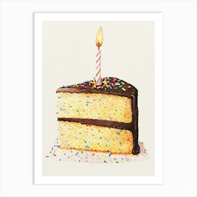 Birthday Cake Art Print