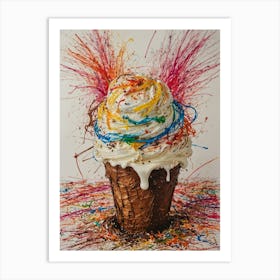 Ice Cream Cone 93 Art Print