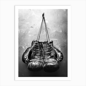 Boxing Gloves Art Print