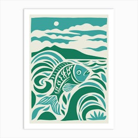 Leaping Fish Art Print